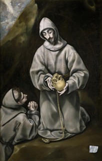 Saint Francis of Assisi and Brother Leo Meditating on Death, between 1600 and 1614. Creator: El Greco.