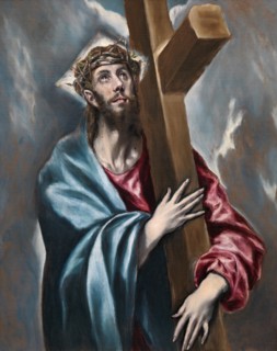 Christ Holding the Cross, c1602. Creator: El Greco.
