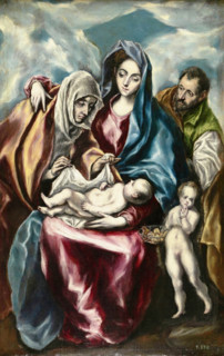 Holy Family with Saints, c1595. Creator: El Greco.