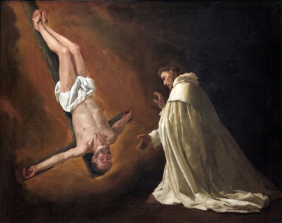 Apparition of the Apostle Peter to Saint Peter Nolasco, 1629. Creator: Francisco de Zurbaran.