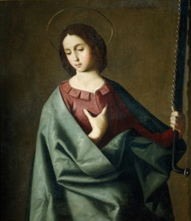 Saint Euphemia, between 1635 and 1640. Creator: Francisco de Zurbaran.