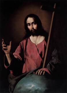 Christ the Saviour blessing, 1638. Creator: Francisco de Zurbaran.