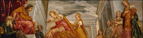 The Queen of Sheba and Solomon, c1555. Creator: Jacopo Tintoretto.