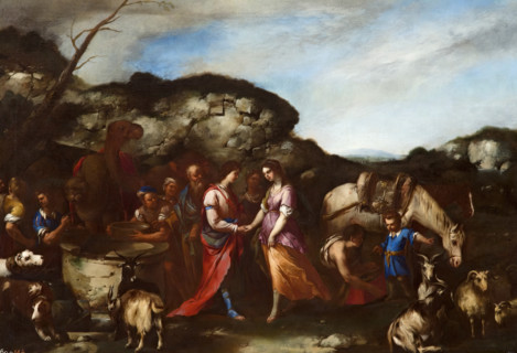 Jacob and Rachel at the Well, c1653. Creator: Luca Giordano.
