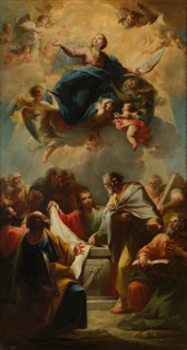 The Assumption of the Virgin, 18th century. Creator: Mariano Salvador de Maella.