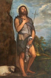 Saint John the Baptist, between c1550 and c1555. Creator: Titian.