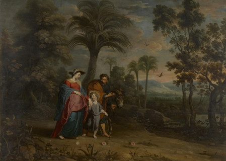 The Flight into Egypt, 17th century. Creator: Willem van Herp.