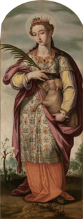 Saint Agnes of Rome, 1608. Creator: Francisco Pacheco.