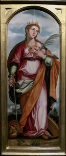 Saint Catherine, c1608. Creator: Francisco Pacheco.
