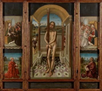 Flagellation Triptych, c1495. Creator: Master of the Luna.