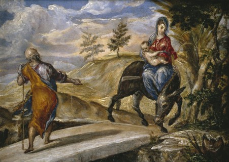 The Flight into Egypt, c1570. Creator: El Greco.