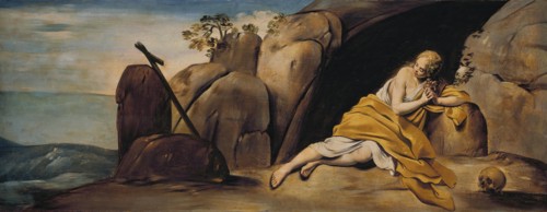 Penitent Magdalene in the Grotto of Sainte-Baume, between 1612 and 1614. Creator: Juan Bautista Maino.