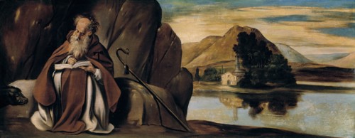 Saint Anthony Abbot in a Landscape, between 1612 and 1614. Creator: Juan Bautista Maino.