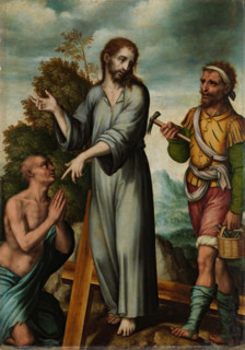 Christ Justifying his Passion, c1565. Creator: Luis de Morales.
