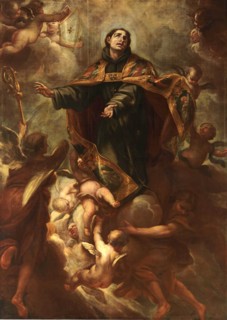Saint Louis, bishop, in Glory, 1693. Creator: Isidoro Arredondo.