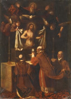The Mass of Saint Gregory, 1650. Creator: Jerónimo Jacinto Espinosa.