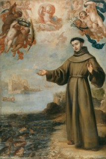 Saint Anthony preaching to the fish, 1646. Creator: Juan Carreno de Miranda.
