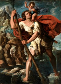 Saint Christopher, late 16th-early 17th century. Creator: Orazio Borgianni.