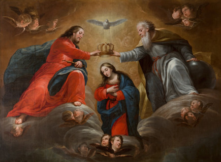 The Coronation of the Virgin, late 17th-early 18th century. Creator: Pedro de Calabria.