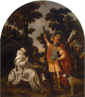 Meeting of Saint Bruno with the Count of Sicily and Calabria, 1626. Creator: Vicencio Carducho.