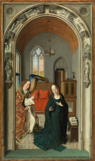 The Annunciation, c1445. Creators: Dieric Bouts, Workshop of Dieric Bouts.