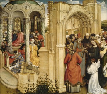 The Betrothal of the Virgin, 1420-1430. Creator: Robert Campin.
