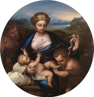 The Holy Family with Saint John, c1655. Creator: Luca Giordano.