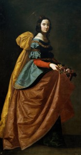 Saint Elizabeth of Portugal, c1635. Creator: Francisco de Zurbaran.