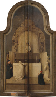 The Mass of Saint Gregory, c1494. Creator: Hieronymus Bosch.