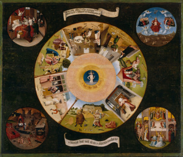 The Seven Deadly Sins and the Four Last Things, between 1505 and 1510. Creator: Hieronymus Bosch.