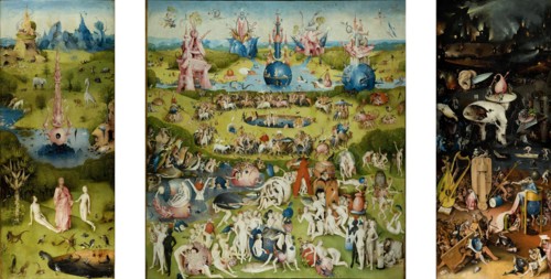 The Garden of Earthly Delights, 1490-1500. Creator: Hieronymus Bosch.