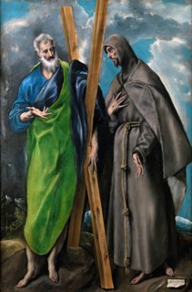 St. Andrew and St. Francis, c1595. Creator: El Greco.