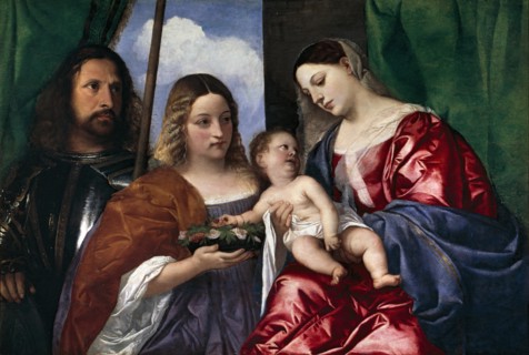 Madonna and Child with Saints Dorothy and George, between 1515 and 1518. Creator: Titian.