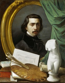 Self-portrait, c1856. Creator: Carlos María Esquivel.