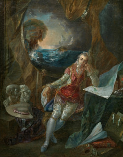 Self-portrait of the Artist in his Studio, 1777. Creator: Luis Paret y Alcazar.