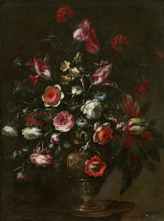 Vase of Flowers, c1676. Creator: Bartolome Perez.