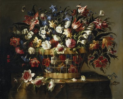 Basket of Flowers, c1670. Creator: Juan de Arellano.