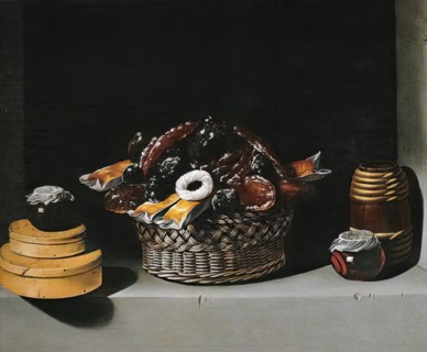 Still-Life with a Basket and Sweetmeats, 1622. Creator: Juan van der Hamen y León.