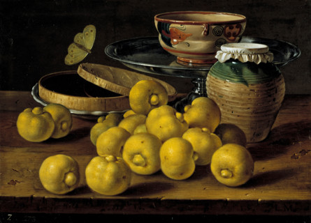 Limes, a Box of Jelly, butterfly and recipients, 3rd quarter of the 18th century. Creator: Luis Meléndez.