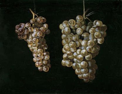 Two Bunches of Grapes, 17th century. Creator: Miguel de Pret.