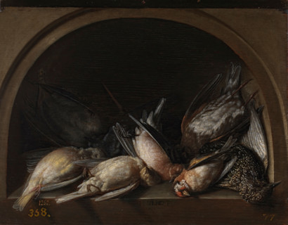 Still Life with Game Fowl, 1615. Creator: Herman von Vollenhove.