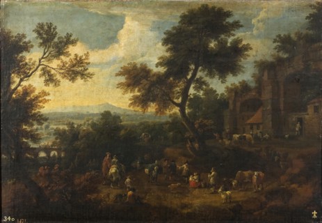 Rest on the road, between 1674 and 1717. Creator: Adriaen Frans Boudewyns.