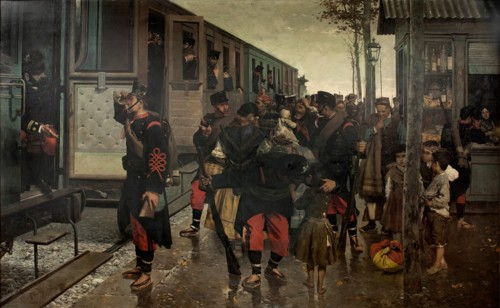 To War!, 1895. Creator: Alberto Pla Rubió.