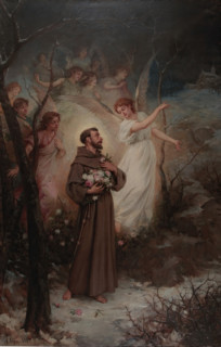 The Miracle of the Roses (Episode from the Life of Saint Francis), 1889. Creator: Alejo Vera Estaca.