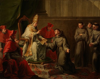 Approval of the Franciscan Rule by Pope Innocent III, c1789. Creator: Antonio Carnicero.