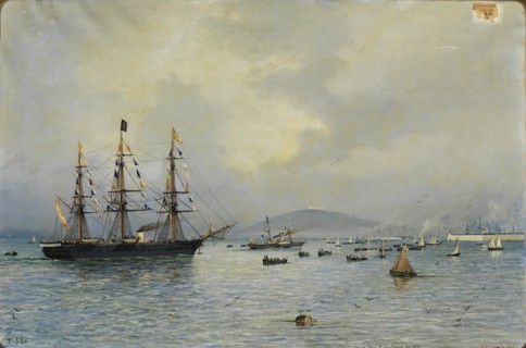 The Return to the Homeland, January 9, 1875, 1882. Creator: Antonio de Caula.