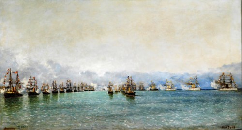 A rumbo, c1895. Creator: Antonio de Caula.