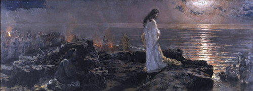 Jesus at the Sea of Tiberias, 1909. Creator: Antonio Muñoz Degrain.