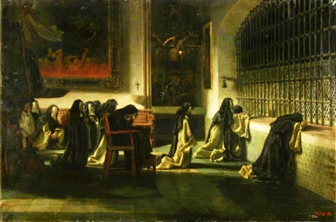 The Prayer, 1871.  Creator: Antonio Muñoz Degrain.