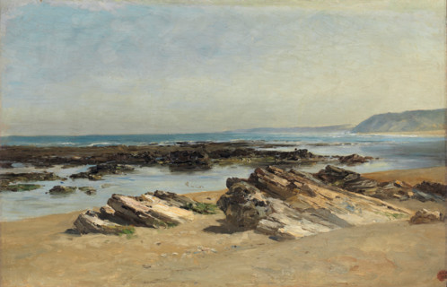 Low Tide, (Guéthary), c1881. Creator: Carlos de Haes.